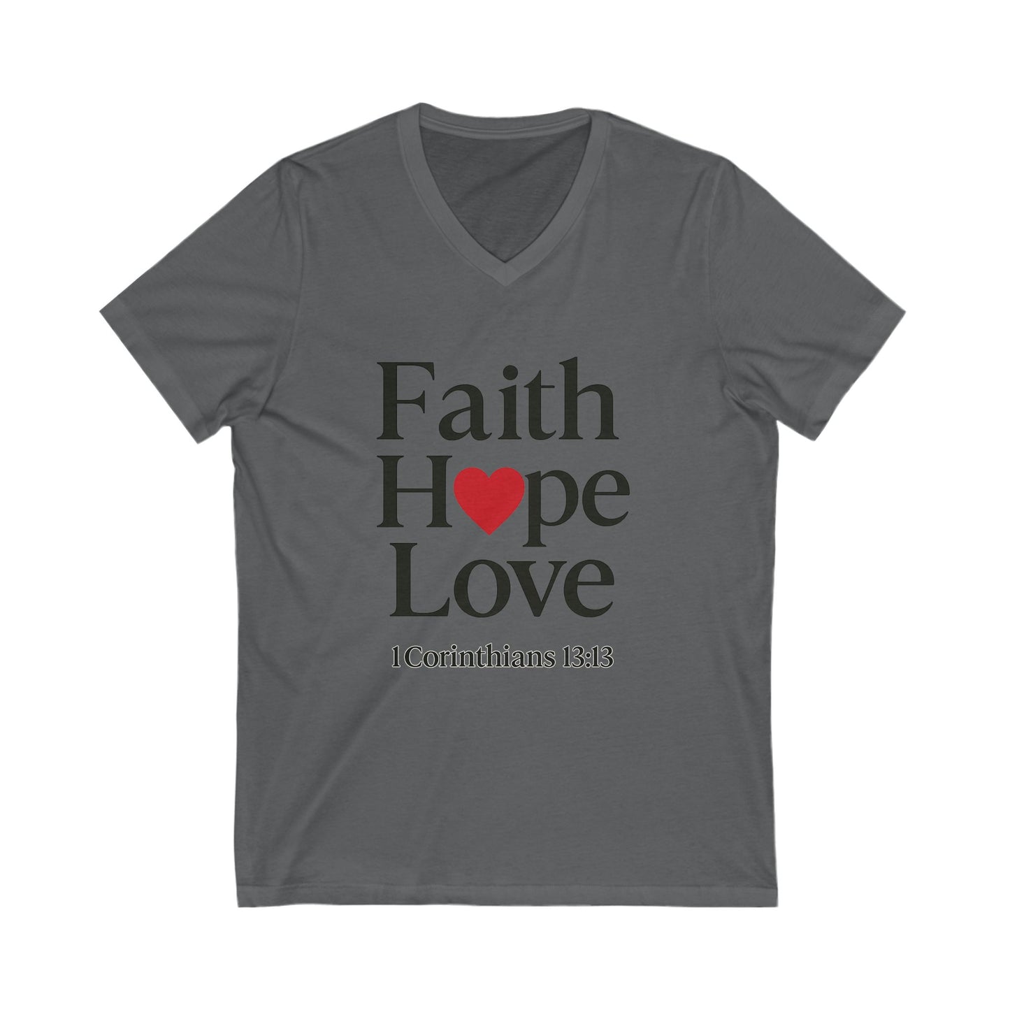 Faith, Hope & Love V-Neck Tee