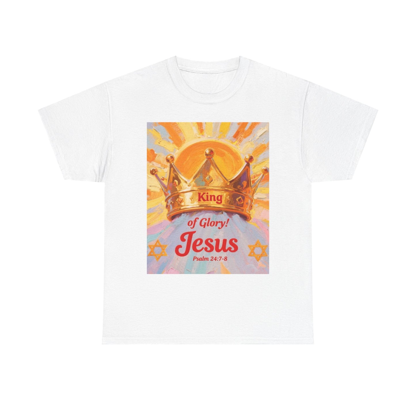 King of Glory Graphic Tee, Faith Based Shirt, Christian Apparel, Psalm 24:7-8 Tee