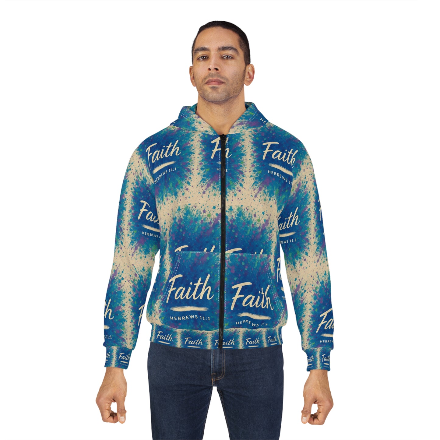 'Faith' Zip Hoodie, Hebrews 11:1