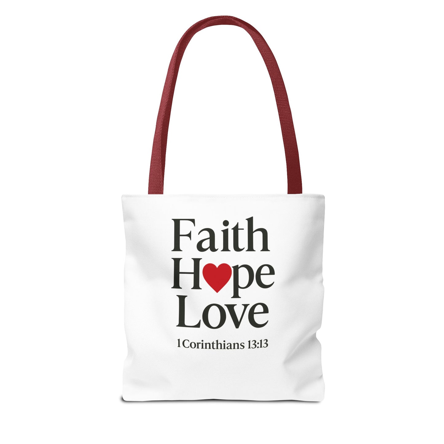 Faith Hope Love Tote Bag