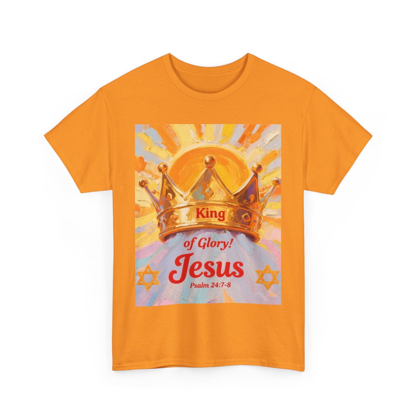 King of Glory Graphic Tee, Faith Based Shirt, Christian Apparel, Psalm 24:7-8 Tee