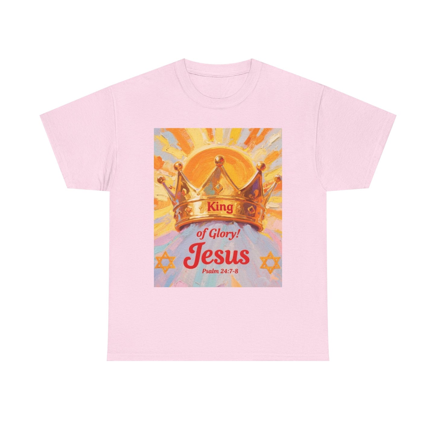 King of Glory Graphic Tee, Faith Based Shirt, Christian Apparel, Psalm 24:7-8 Tee