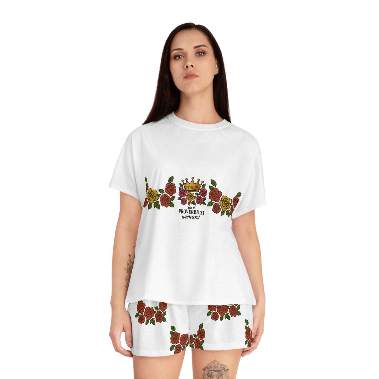Floral Proverbs 31 Pajama Set
