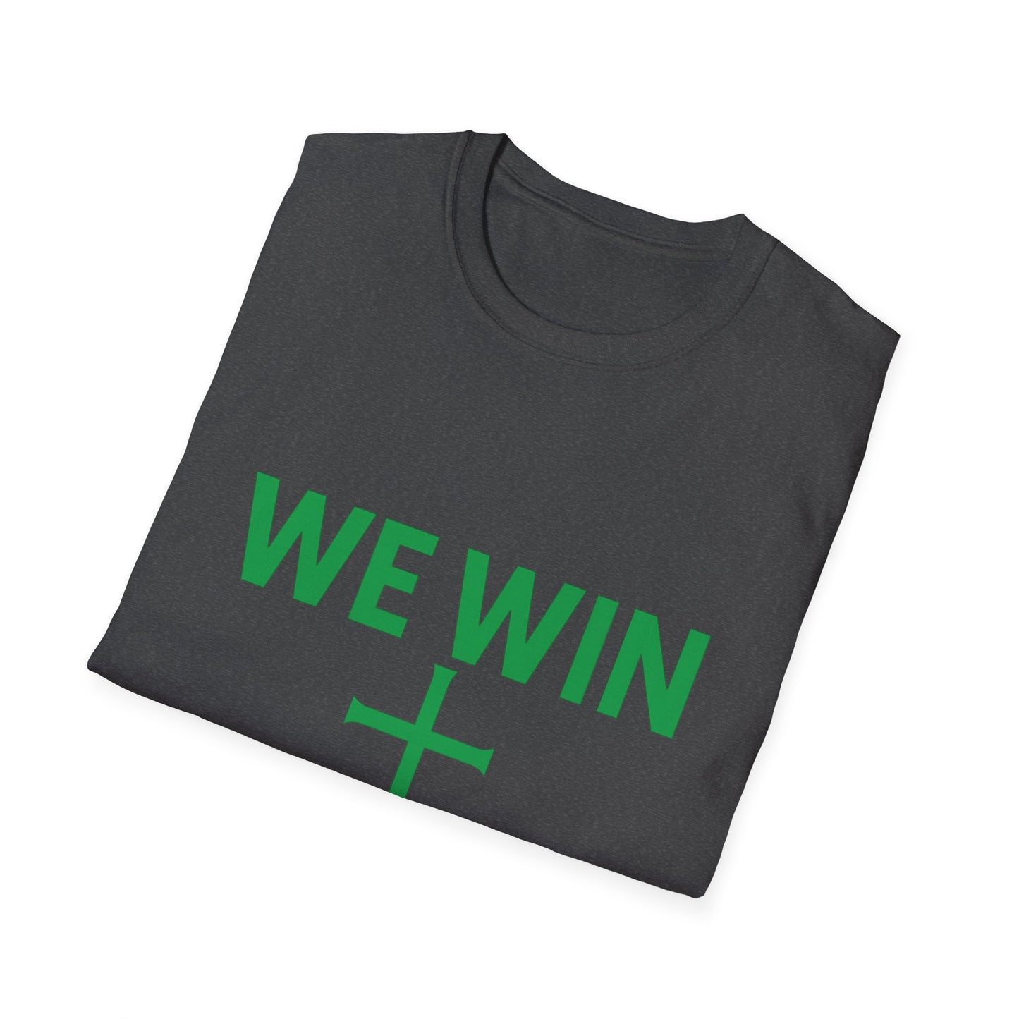 Faith-Inspired T-Shirt - 'We Win' Romans 8:37 Christian Tee