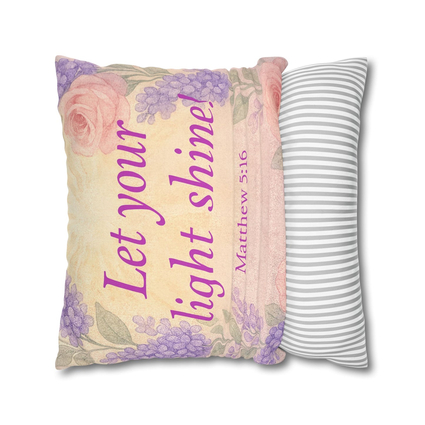 ‘Let Your Light Shine!’ Inspirational Pillowcase