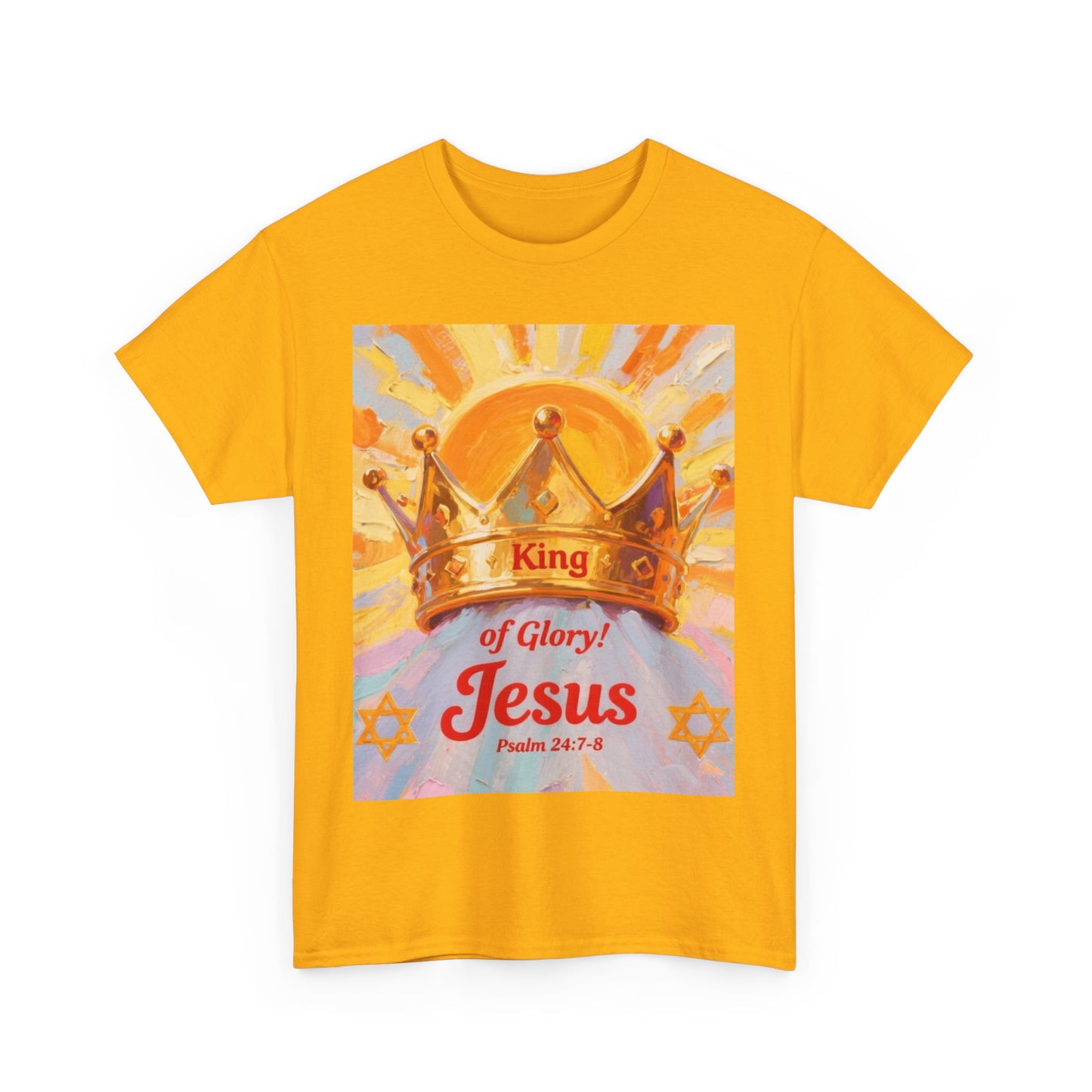 King of Glory Graphic Tee, Faith Based Shirt, Christian Apparel, Psalm 24:7-8 Tee