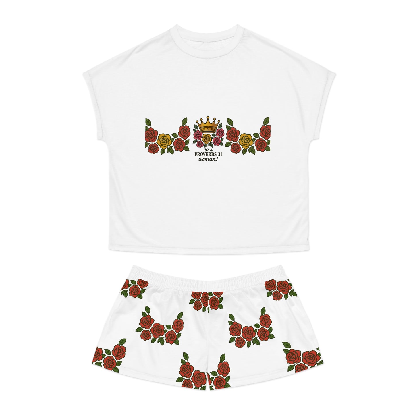 Floral Proverbs 31 Pajama Set