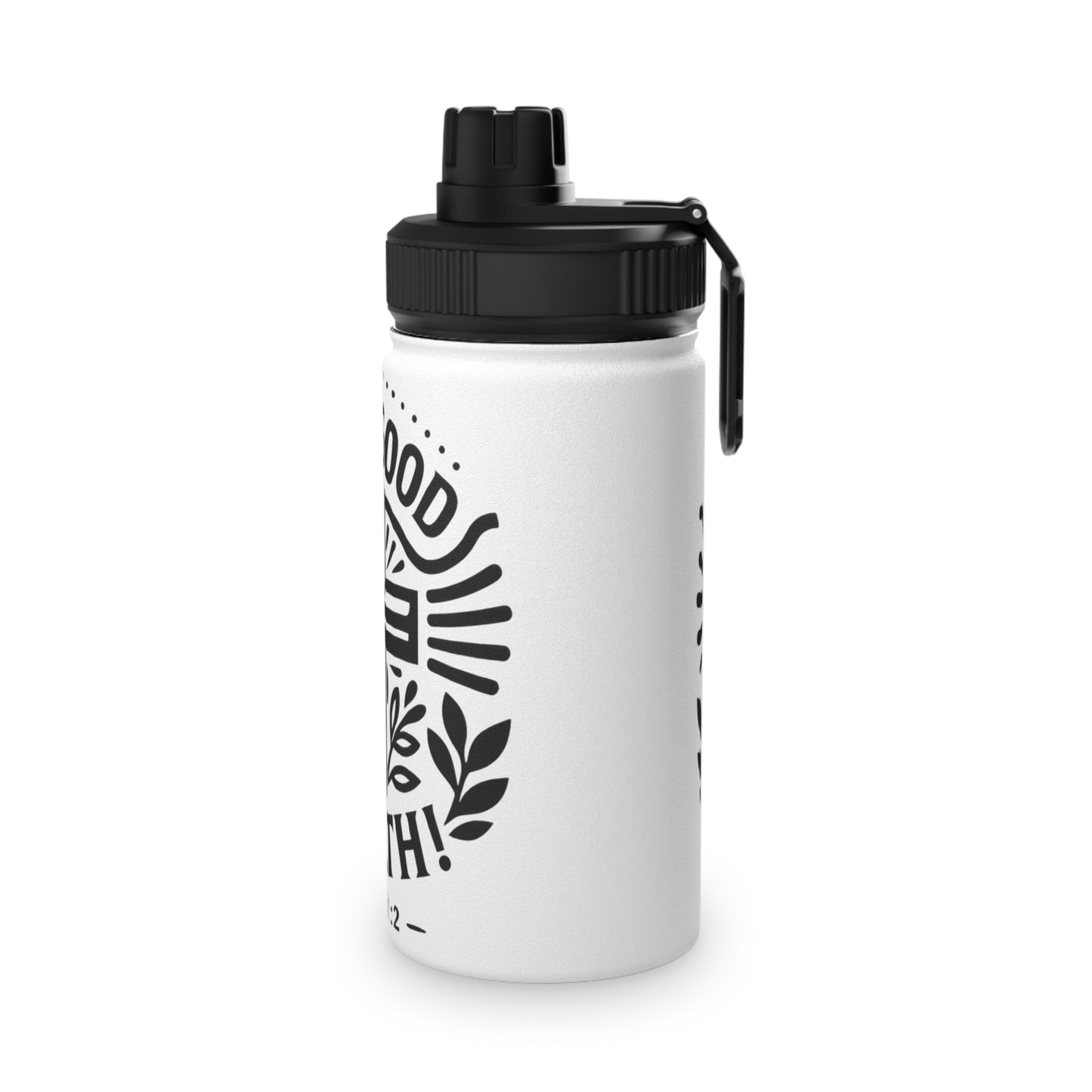 Faith Inspired 'Be In Good Health!' Stainless Steel Water Bottle, Christian Motivational Flask