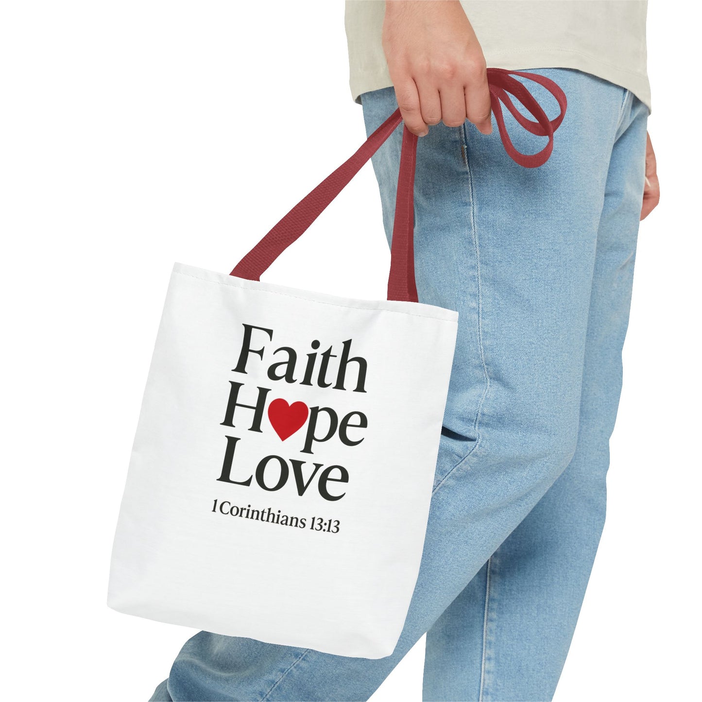Faith Hope Love Tote Bag