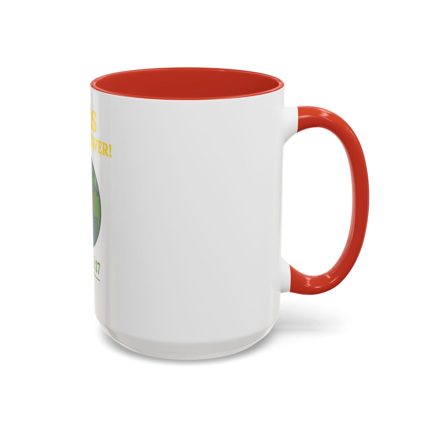 Coffee Mug, Jesus is the Answer!, John 3:17, Faith-Based Christian Gift
