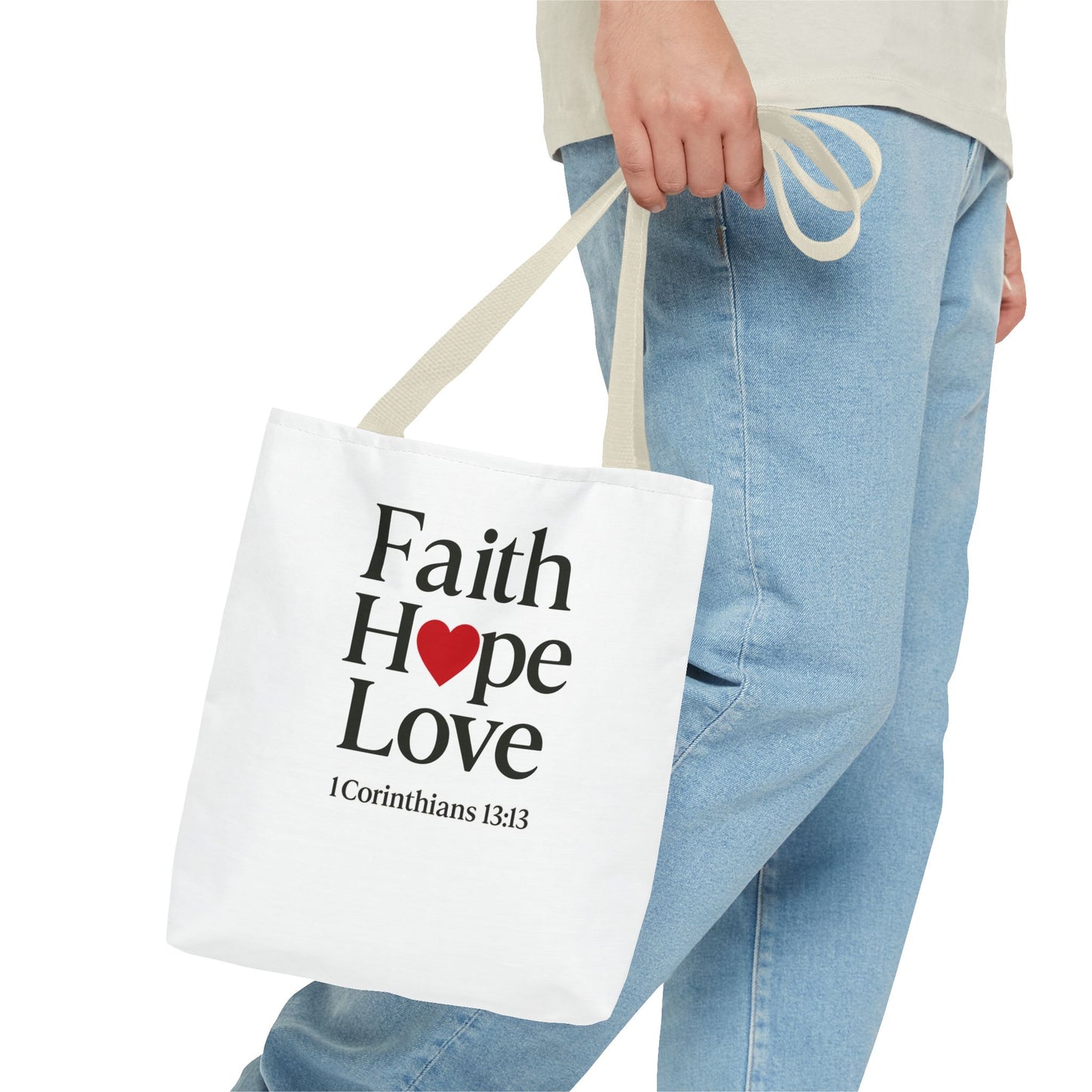 Faith Hope Love Tote Bag