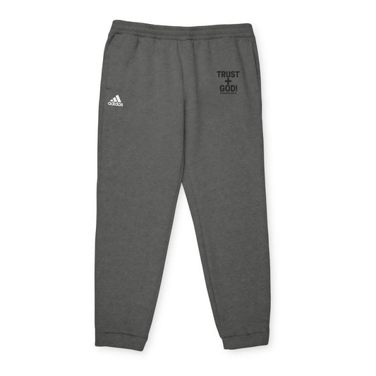 adidas Cozy Fleece Joggers, Stylish Sweatpants for Perfect for Lounging, Sports, or Everyday Wear, 'Trust God' Proverbs 3:5-6