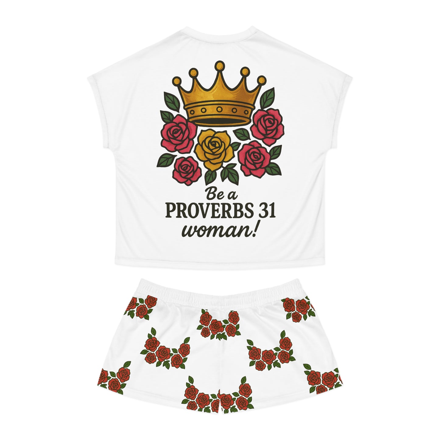 Floral Proverbs 31 Pajama Set