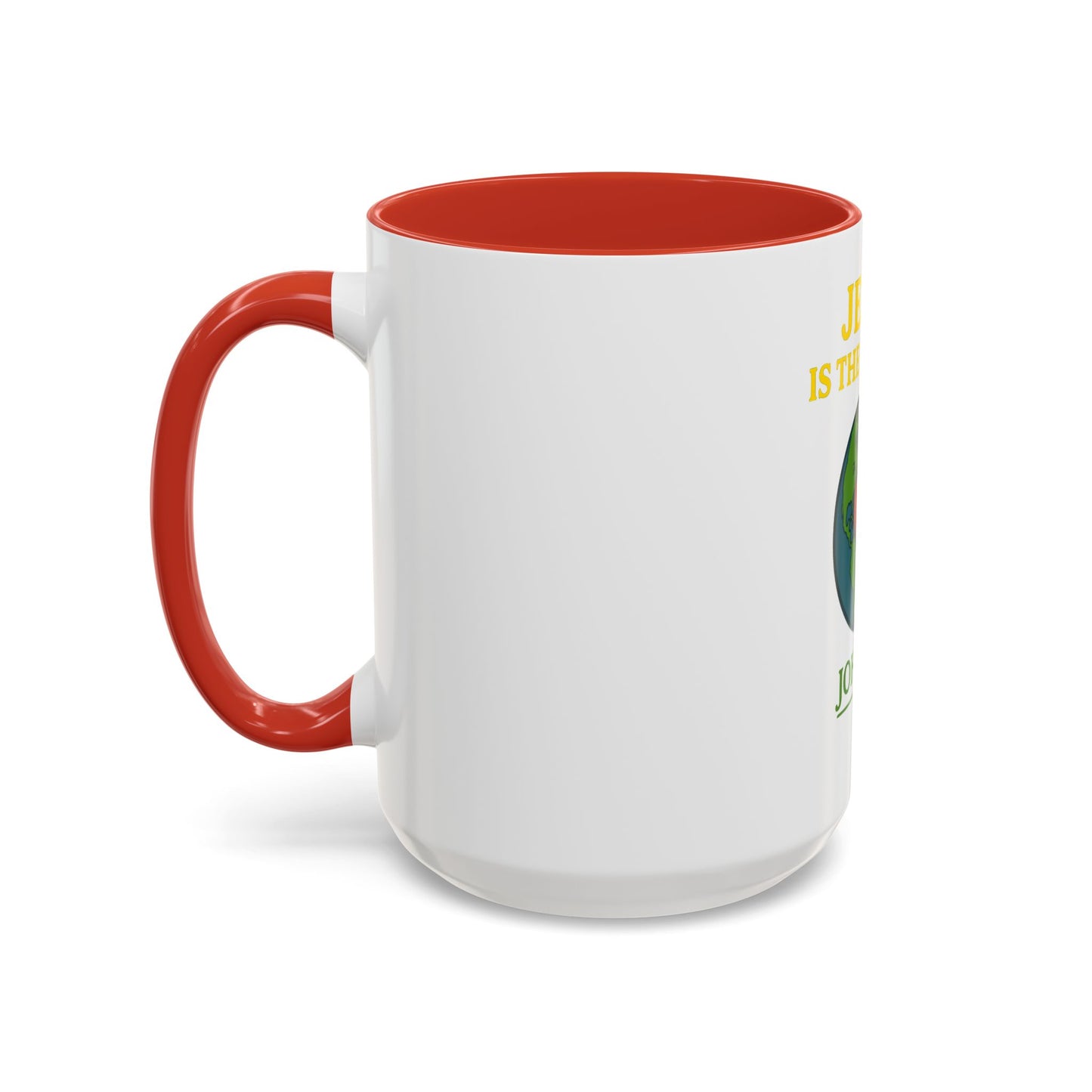 Coffee Mug, Jesus is the Answer!, John 3:17, Faith-Based Christian Gift