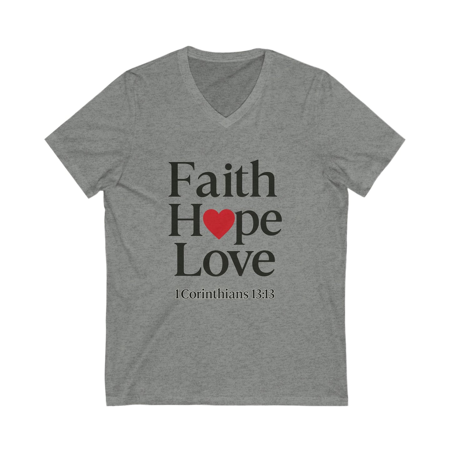 Faith, Hope & Love V-Neck Tee