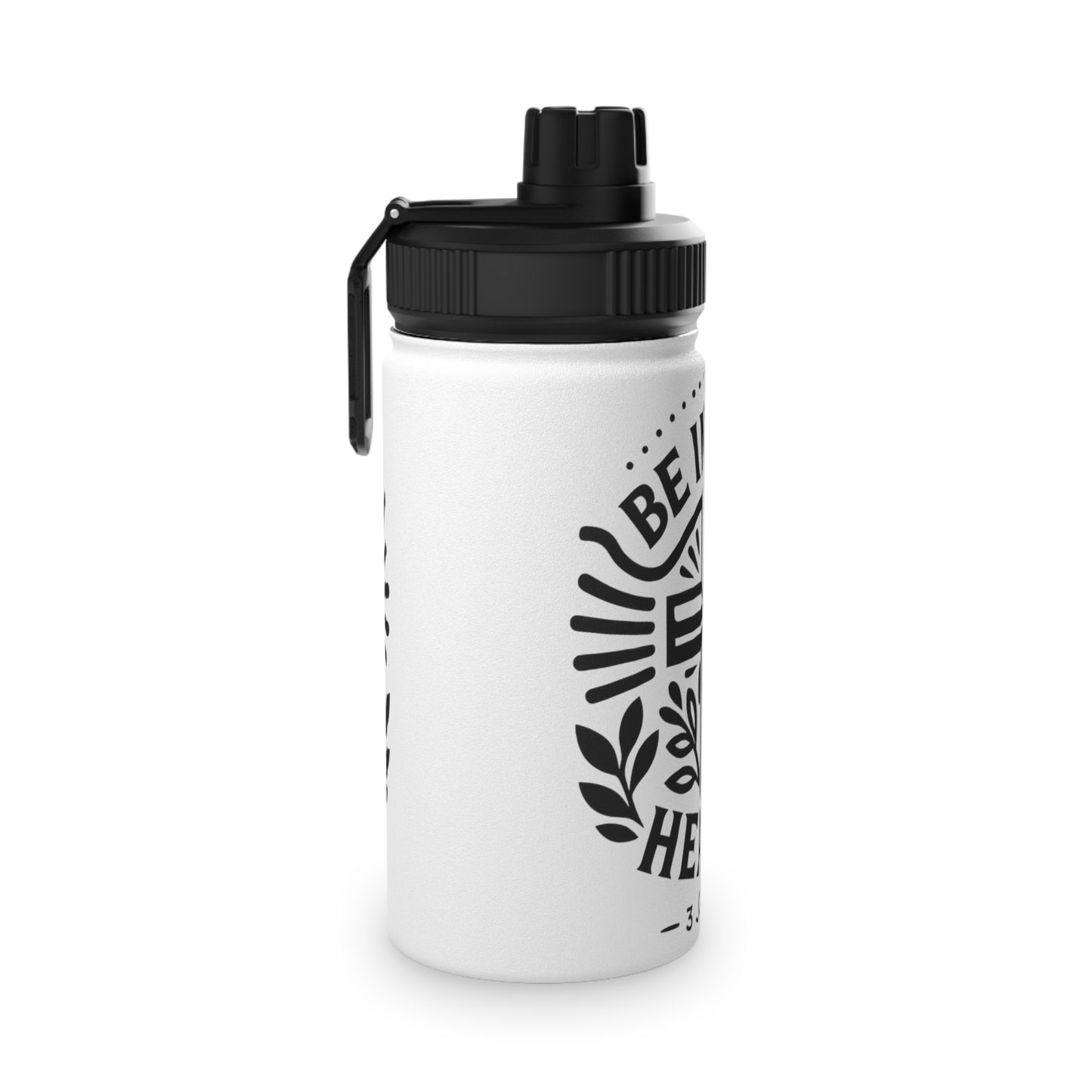 Faith Inspired 'Be In Good Health!' Stainless Steel Water Bottle, Christian Motivational Flask