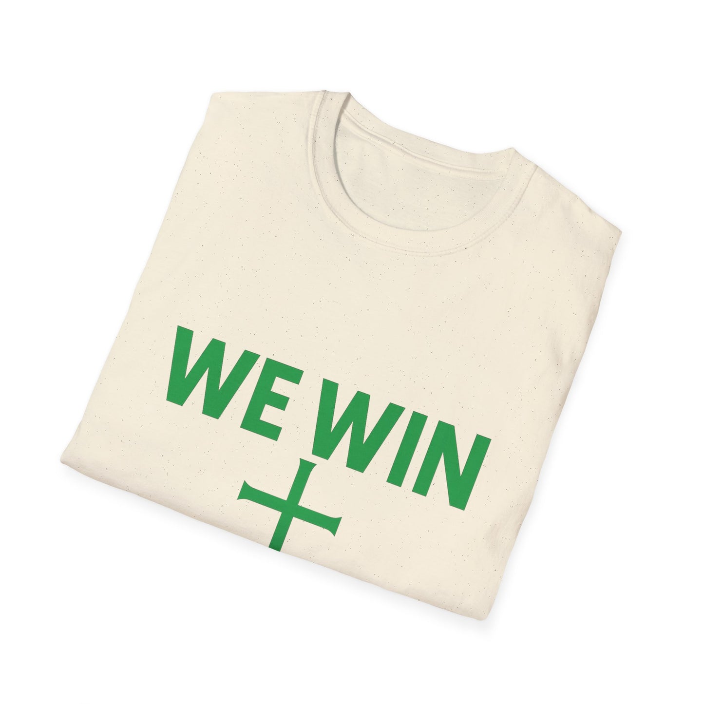 Faith-Inspired T-Shirt - 'We Win' Romans 8:37 Christian Tee