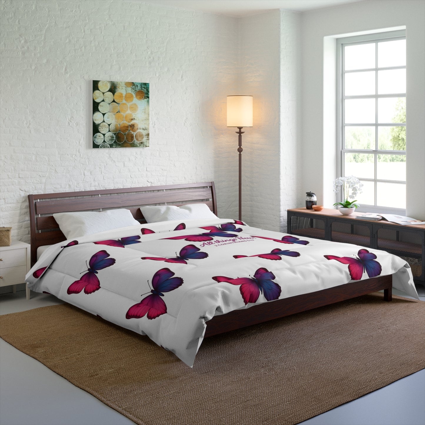 Comforter All Things New Butterfly Design