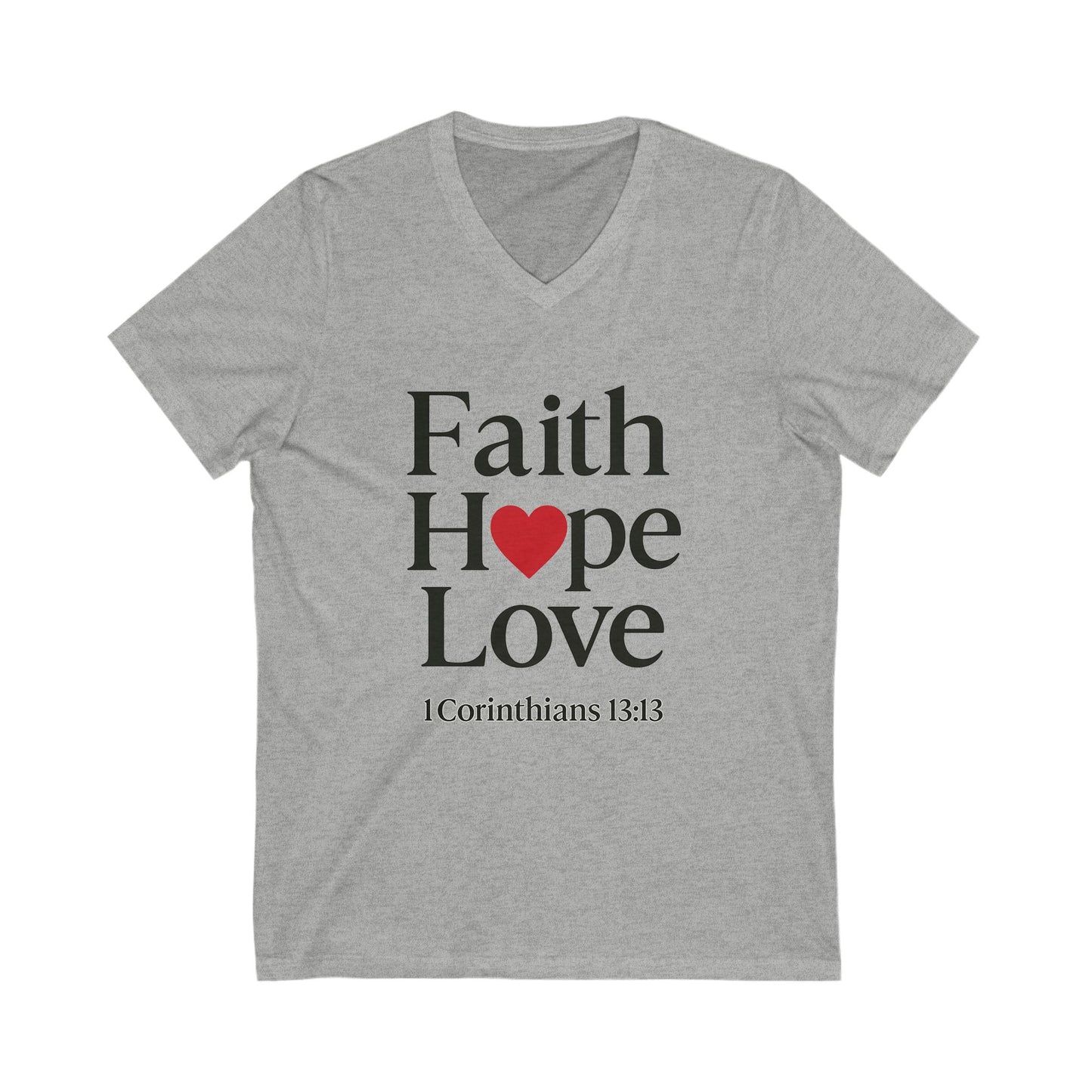 Faith, Hope & Love V-Neck Tee