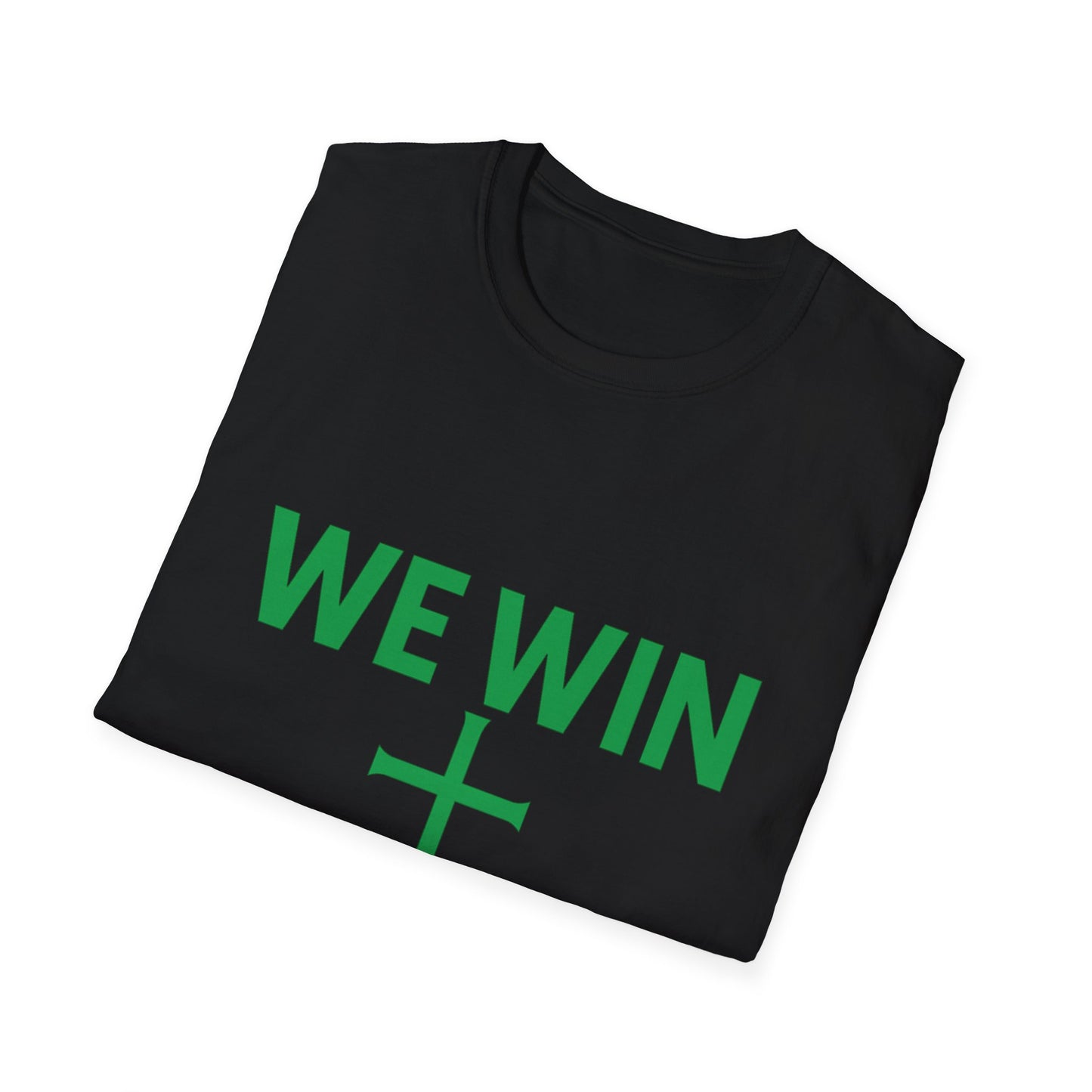 Faith-Inspired T-Shirt - 'We Win' Romans 8:37 Christian Tee
