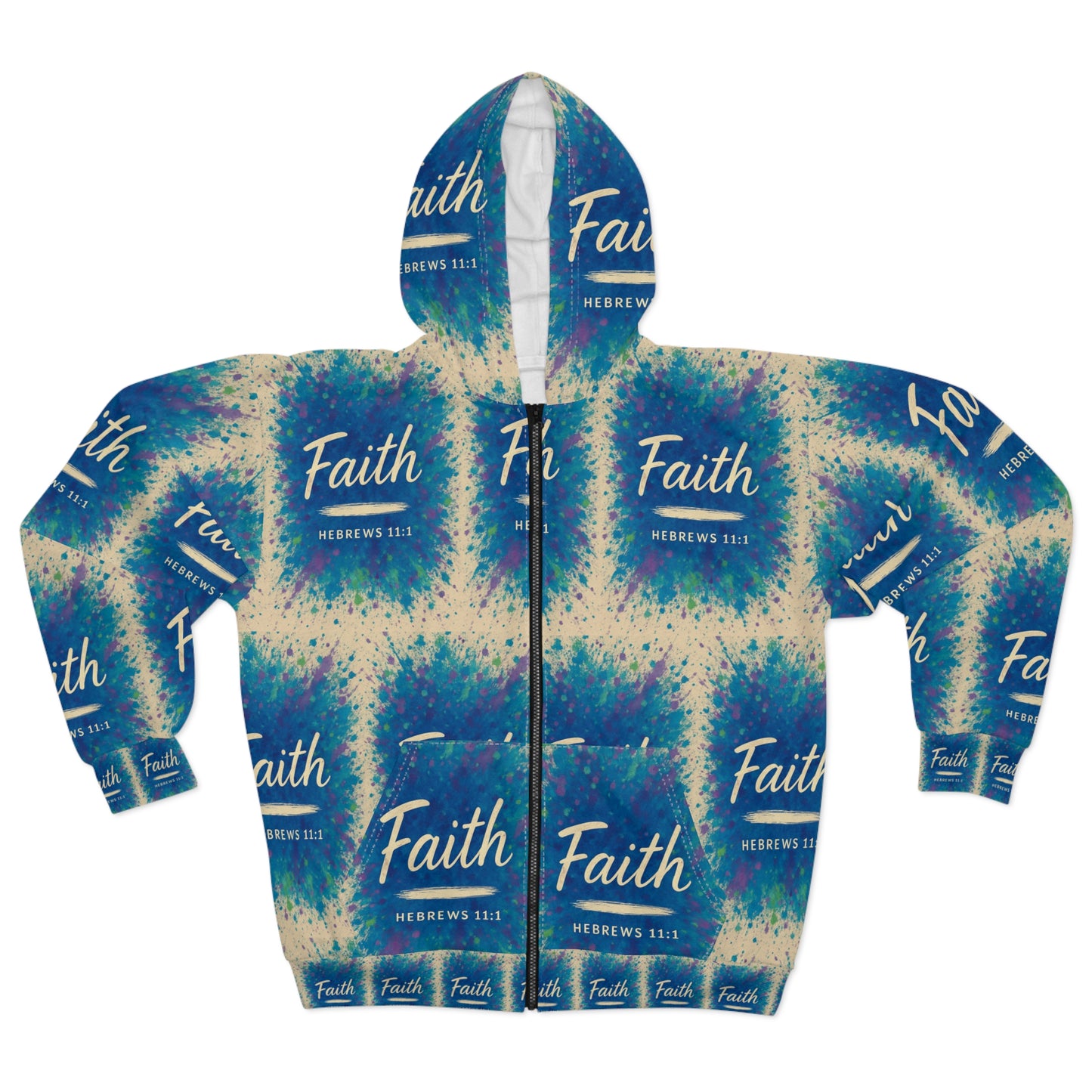 'Faith' Zip Hoodie, Hebrews 11:1