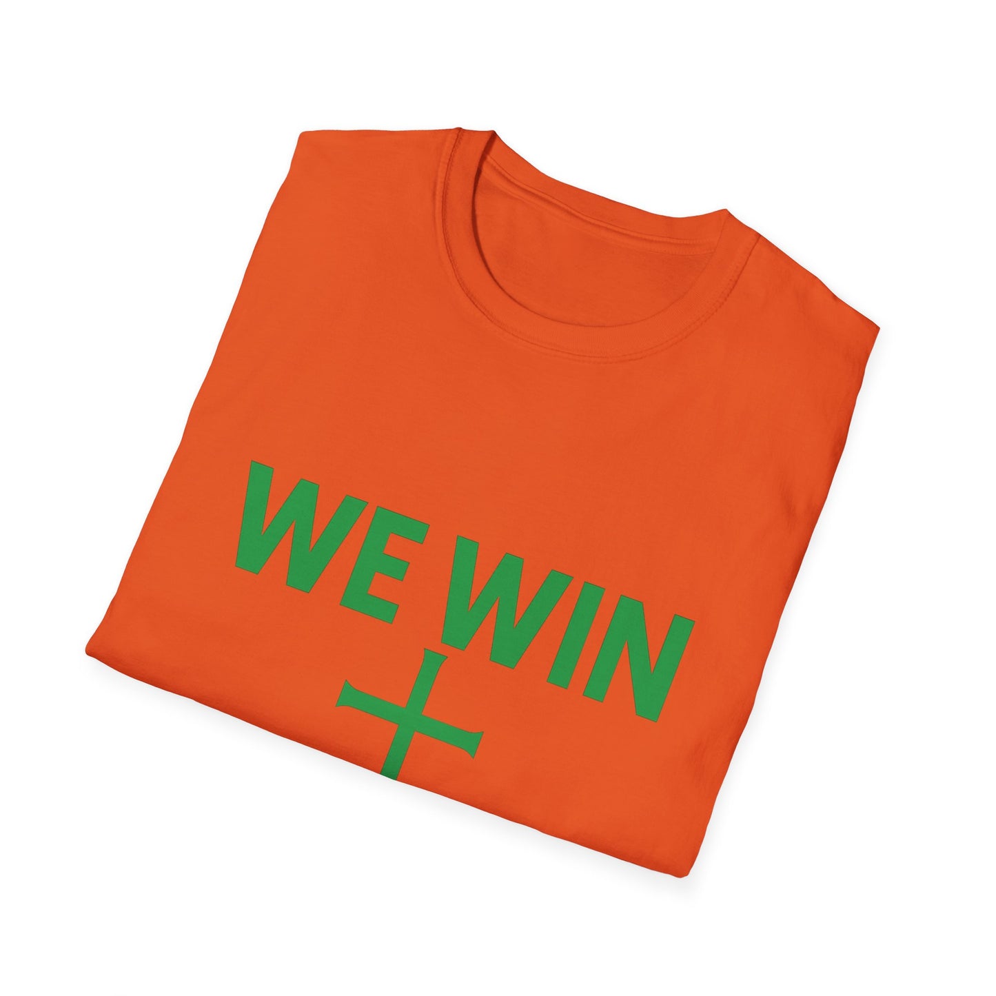 Faith-Inspired T-Shirt - 'We Win' Romans 8:37 Christian Tee