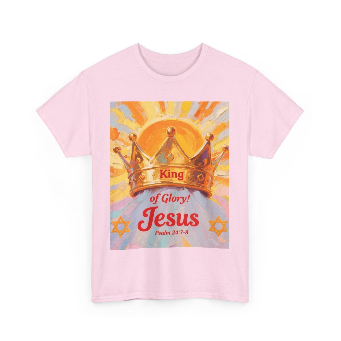 King of Glory Graphic Tee, Faith Based Shirt, Christian Apparel, Psalm 24:7-8 Tee