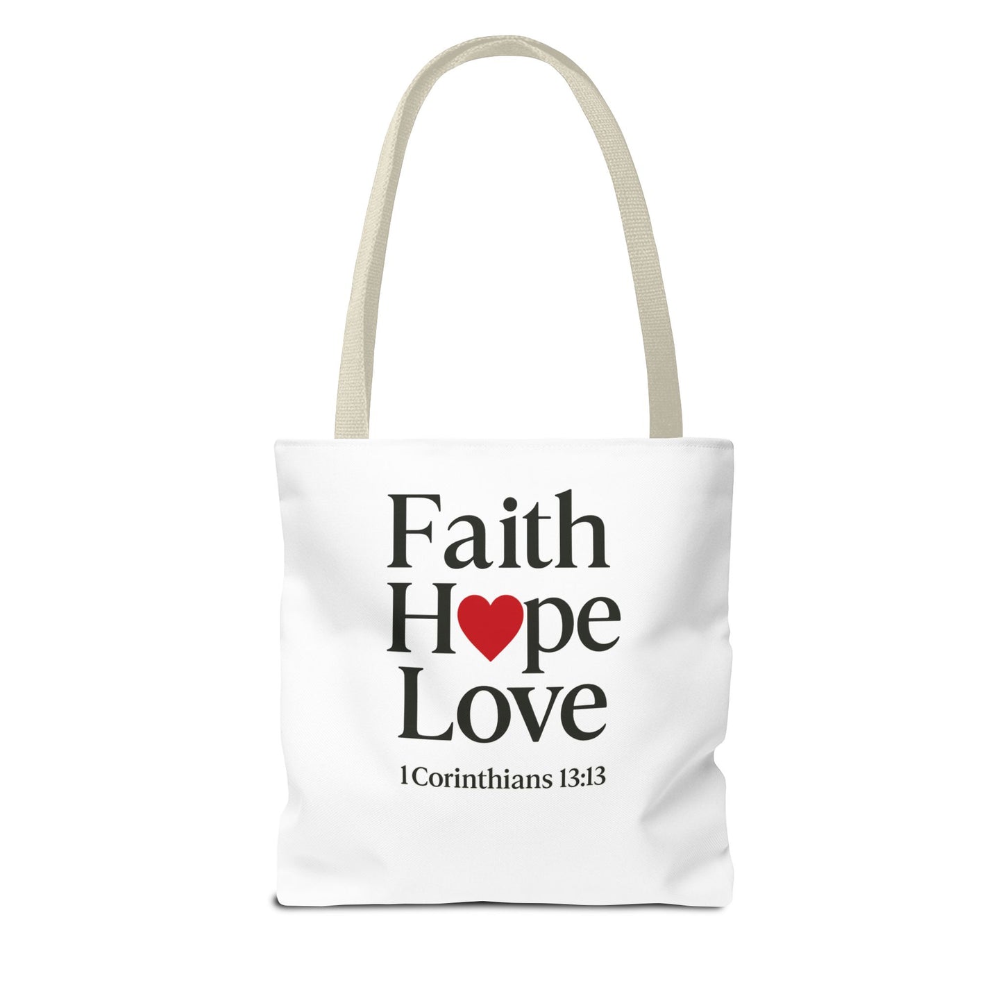 Faith Hope Love Tote Bag