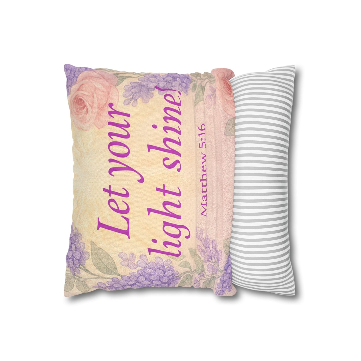 ‘Let Your Light Shine!’ Inspirational Pillowcase