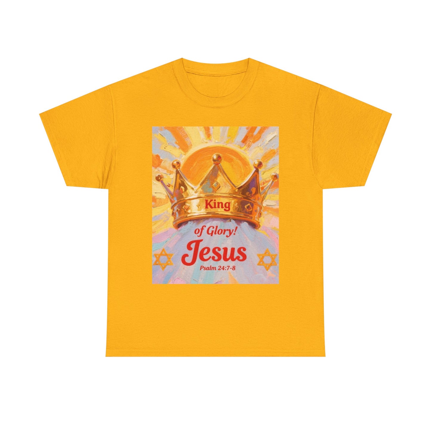 King of Glory Graphic Tee, Faith Based Shirt, Christian Apparel, Psalm 24:7-8 Tee