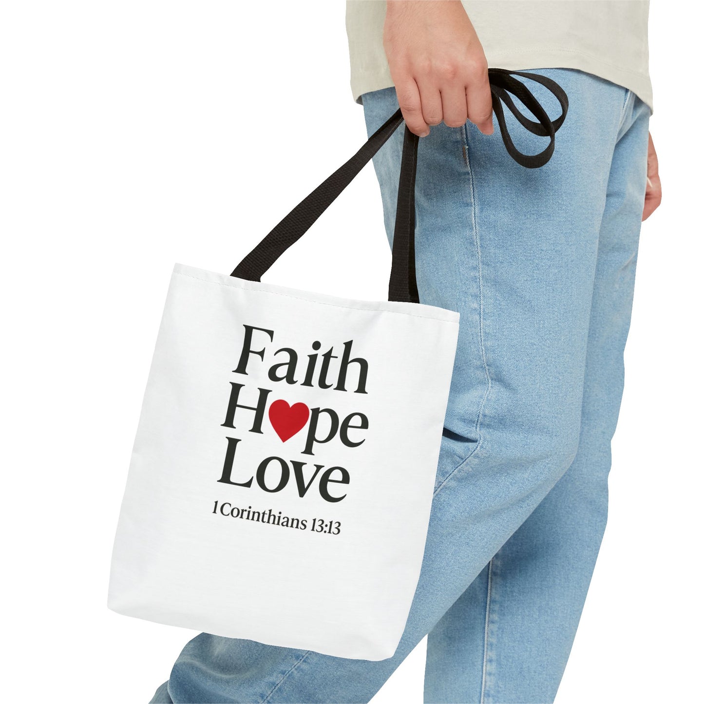 Faith Hope Love Tote Bag