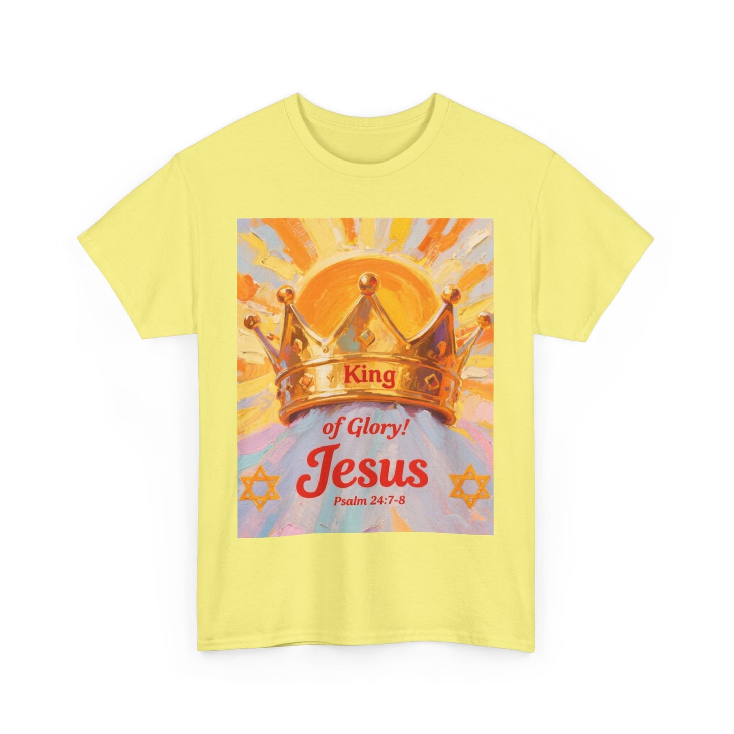 King of Glory Graphic Tee, Faith Based Shirt, Christian Apparel, Psalm 24:7-8 Tee