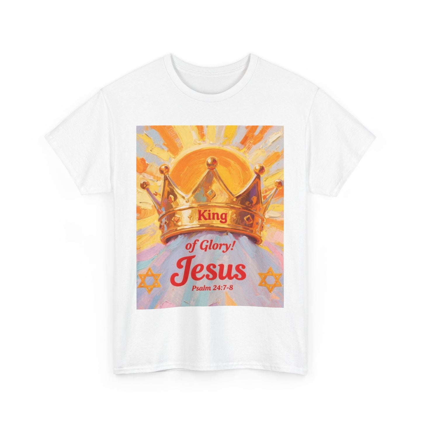 King of Glory Graphic Tee, Faith Based Shirt, Christian Apparel, Psalm 24:7-8 Tee