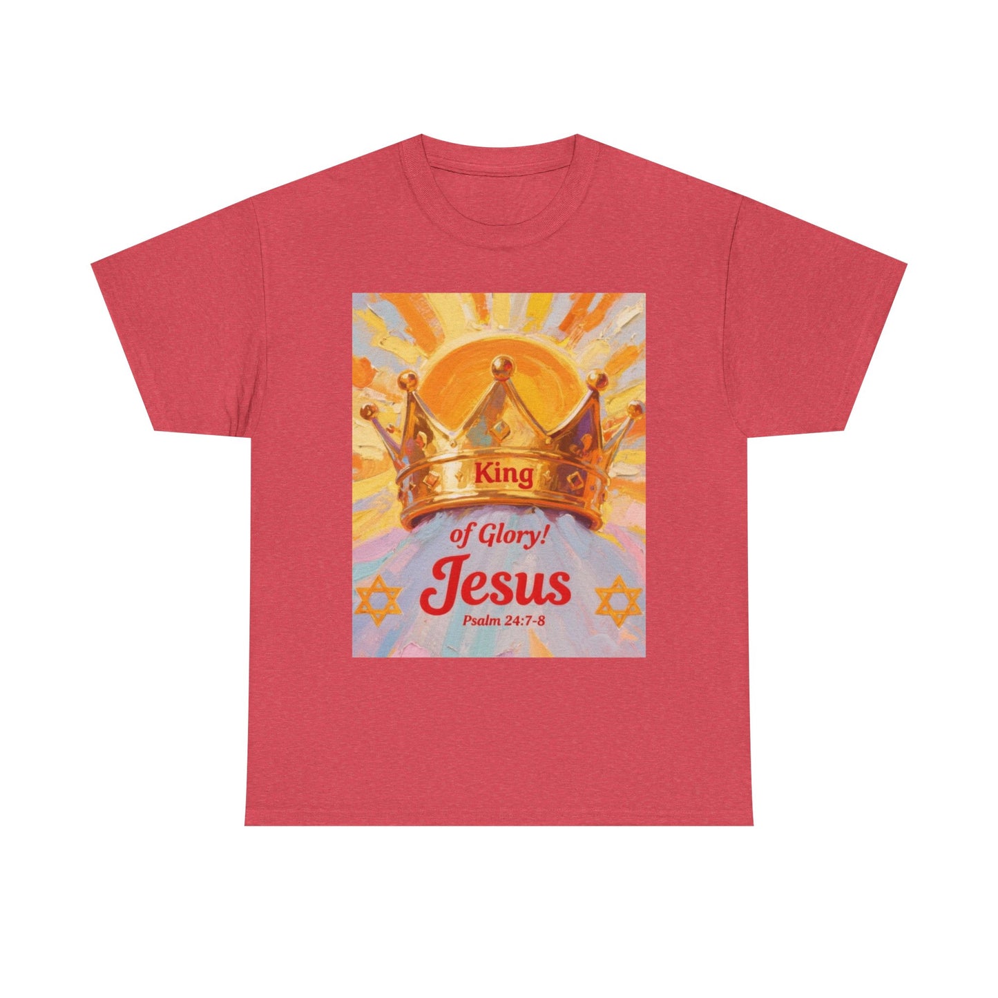 King of Glory Graphic Tee, Faith Based Shirt, Christian Apparel, Psalm 24:7-8 Tee