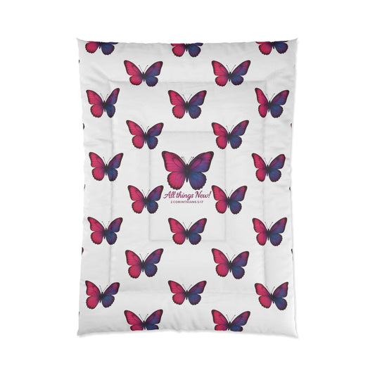Comforter All Things New Butterfly Design