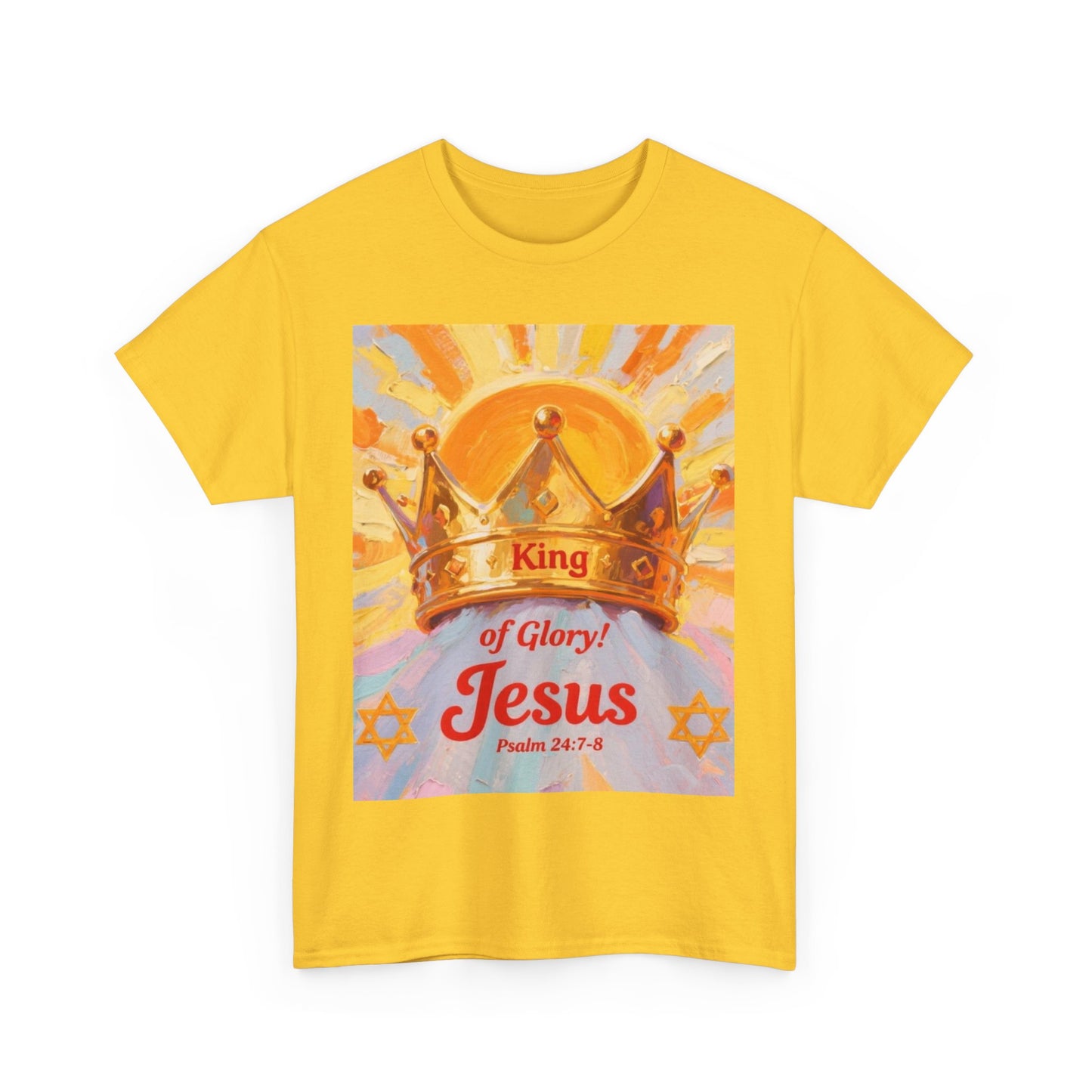 King of Glory Graphic Tee, Faith Based Shirt, Christian Apparel, Psalm 24:7-8 Tee