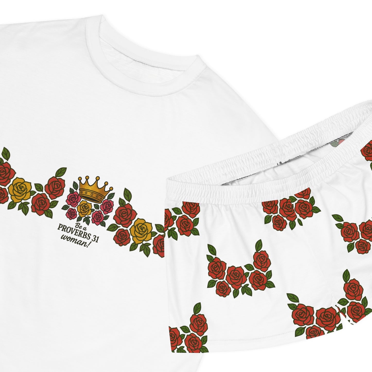 Floral Proverbs 31 Pajama Set