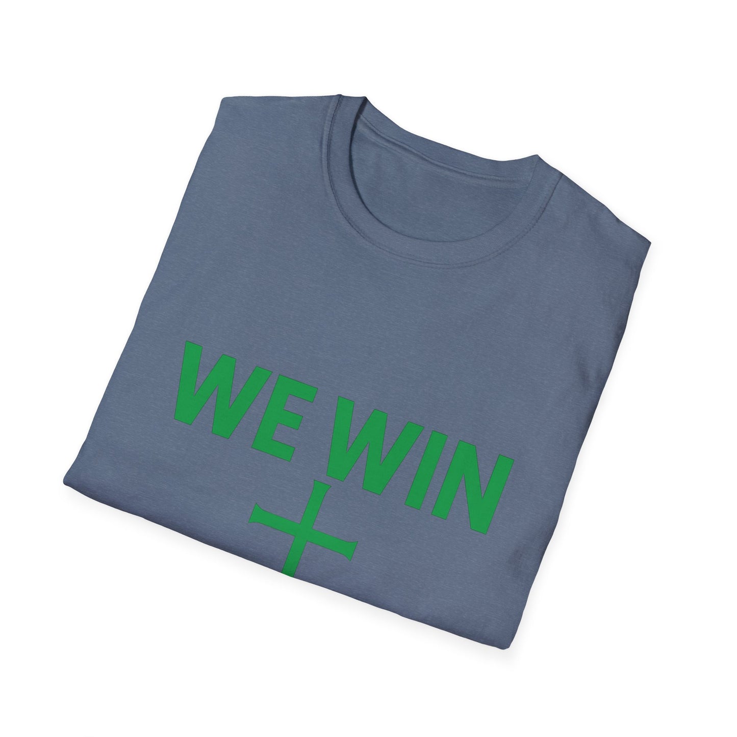 Faith-Inspired T-Shirt - 'We Win' Romans 8:37 Christian Tee
