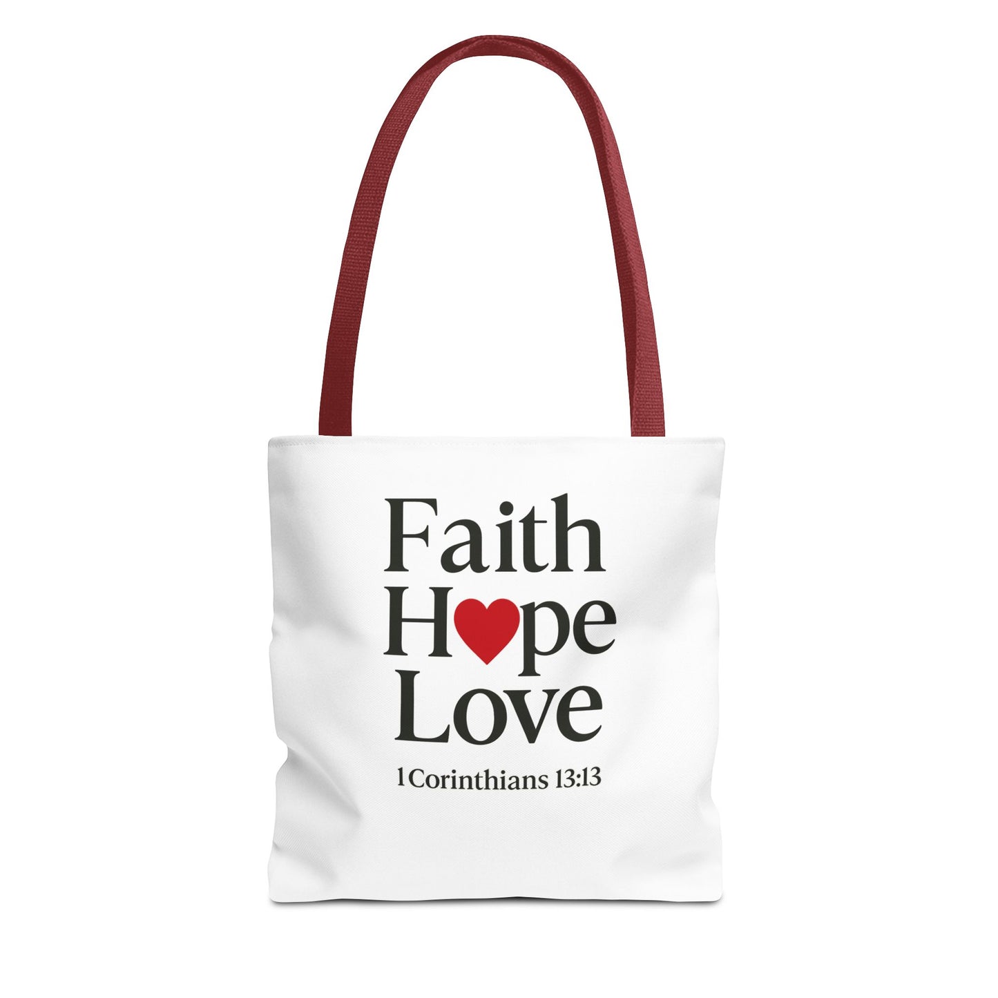 Faith Hope Love Tote Bag