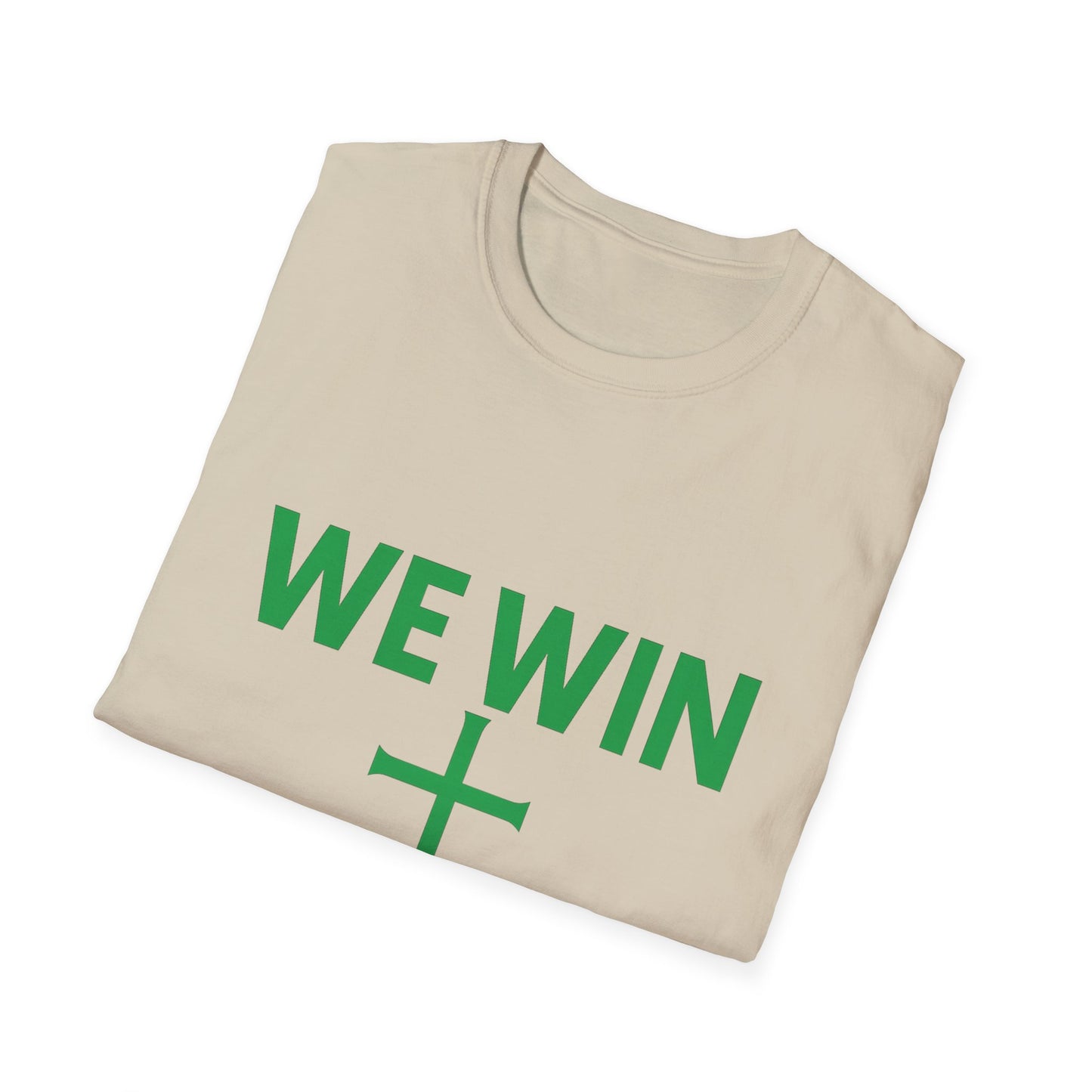 Faith-Inspired T-Shirt - 'We Win' Romans 8:37 Christian Tee