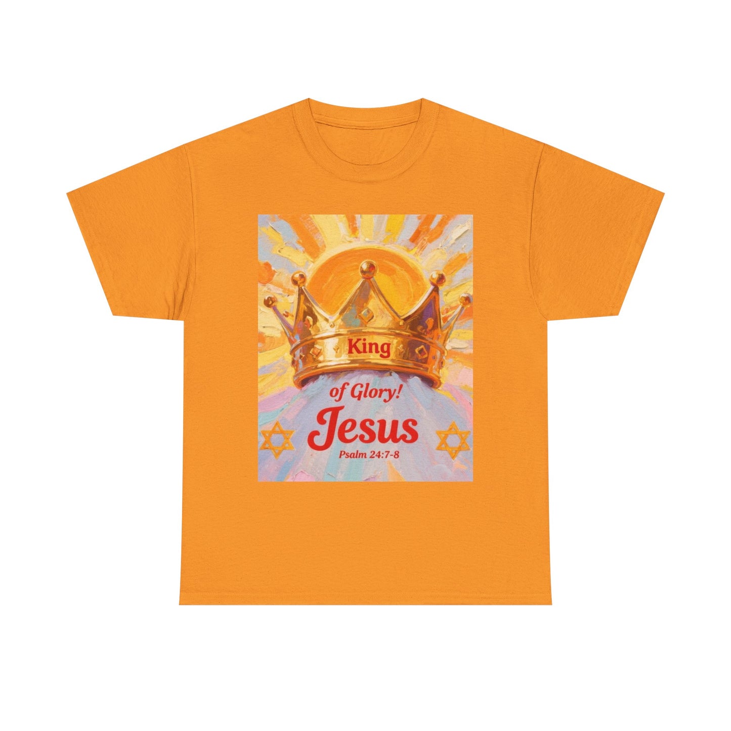King of Glory Graphic Tee, Faith Based Shirt, Christian Apparel, Psalm 24:7-8 Tee