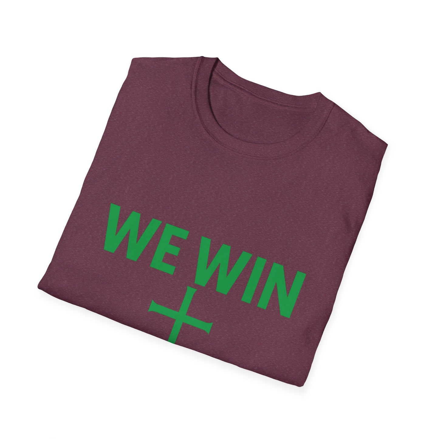 Faith-Inspired T-Shirt - 'We Win' Romans 8:37 Christian Tee