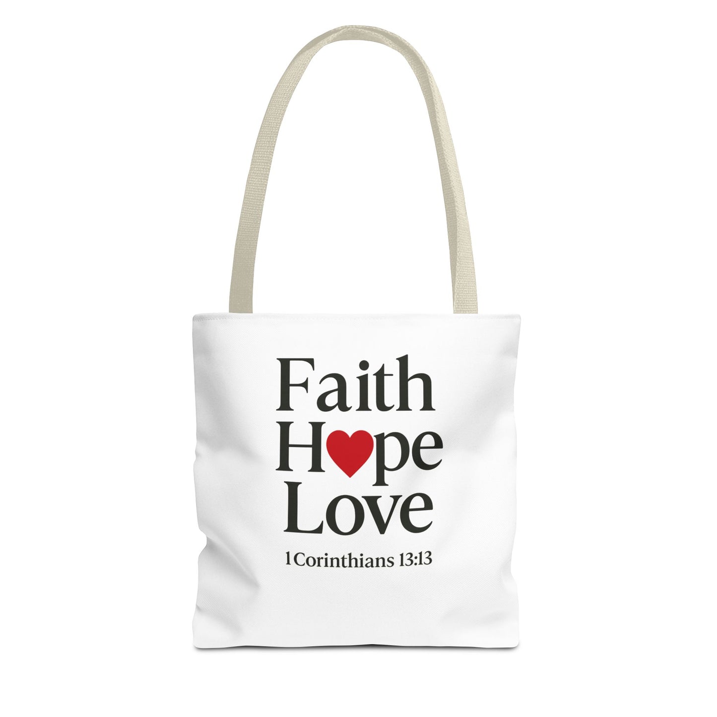 Faith Hope Love Tote Bag