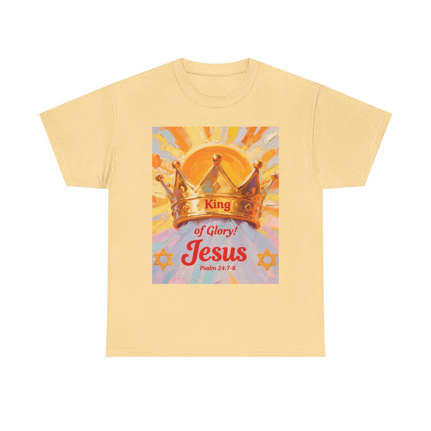 King of Glory Graphic Tee, Faith Based Shirt, Christian Apparel, Psalm 24:7-8 Tee