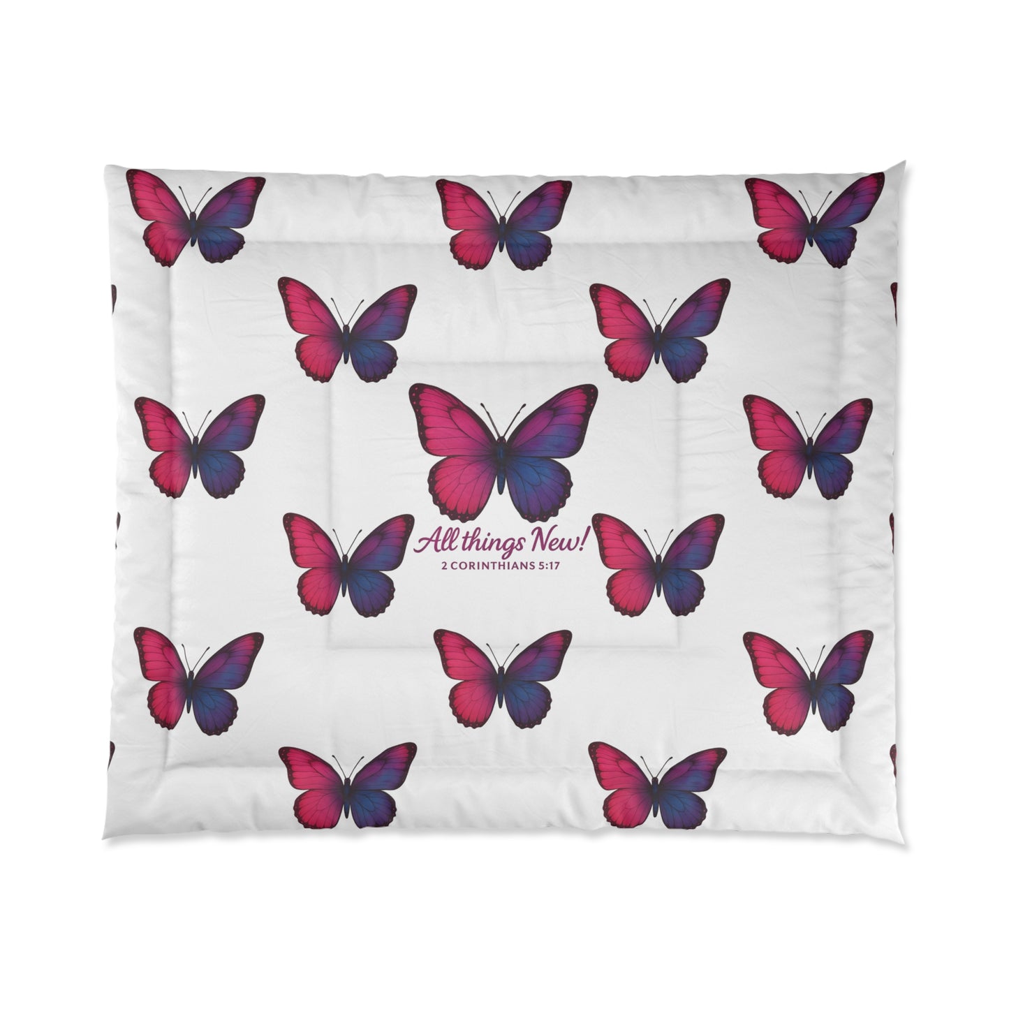 Comforter All Things New Butterfly Design
