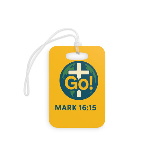 Christian Luggage Tags - Travel Faith Tag, Go! Mission Tag, Unique Travel Gift, Inspirational Luggage Label, Vacation Accessories