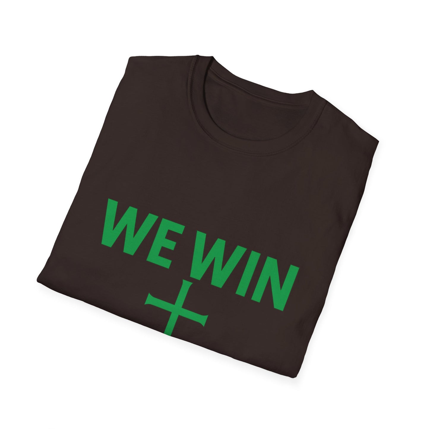 Faith-Inspired T-Shirt - 'We Win' Romans 8:37 Christian Tee