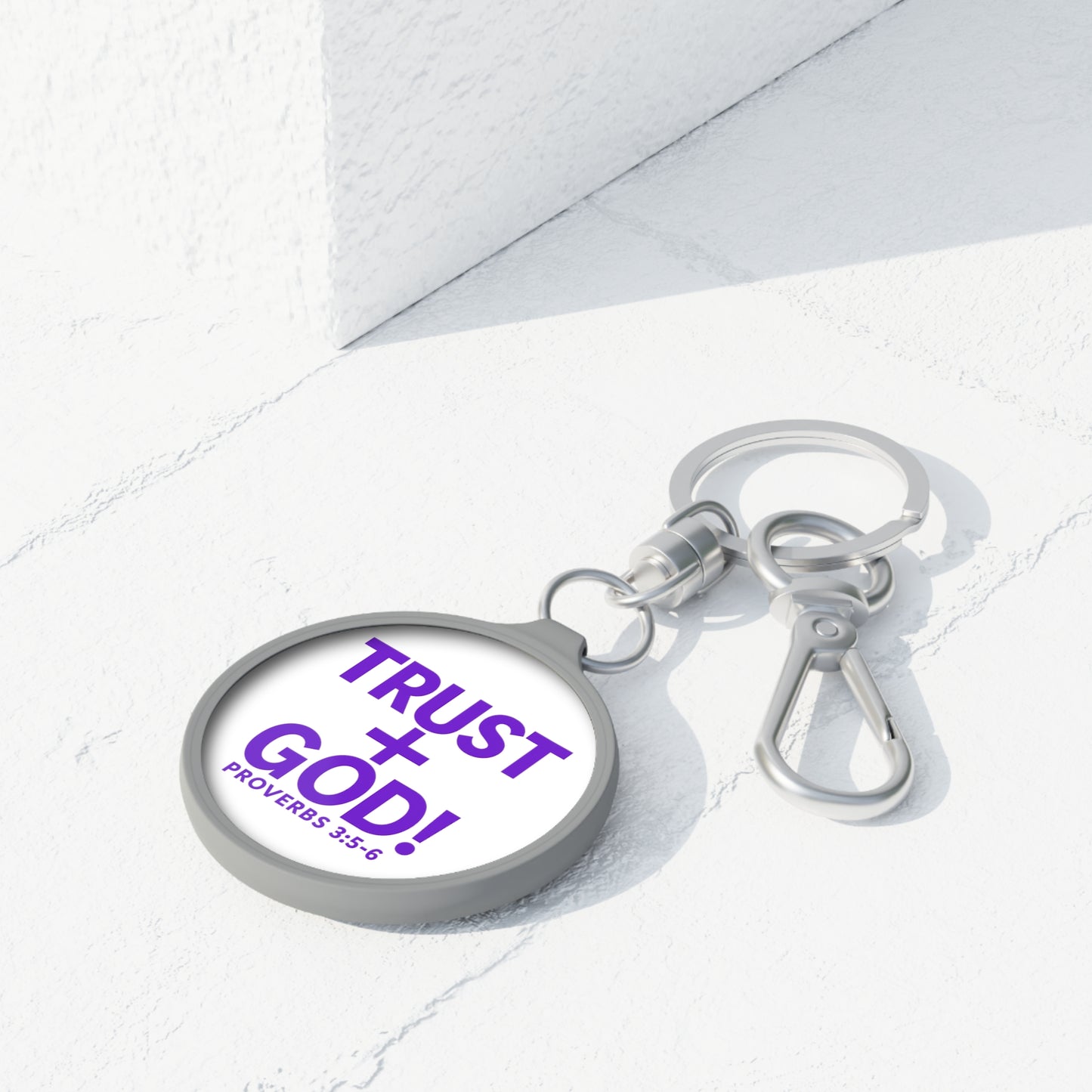 Keyring Tag Trust God Proverbs 3:5-6
