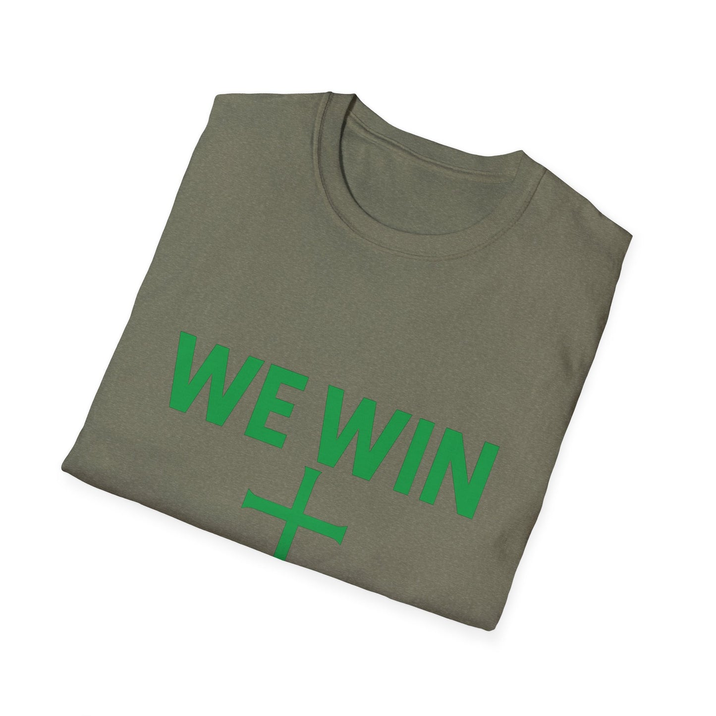 Faith-Inspired T-Shirt - 'We Win' Romans 8:37 Christian Tee