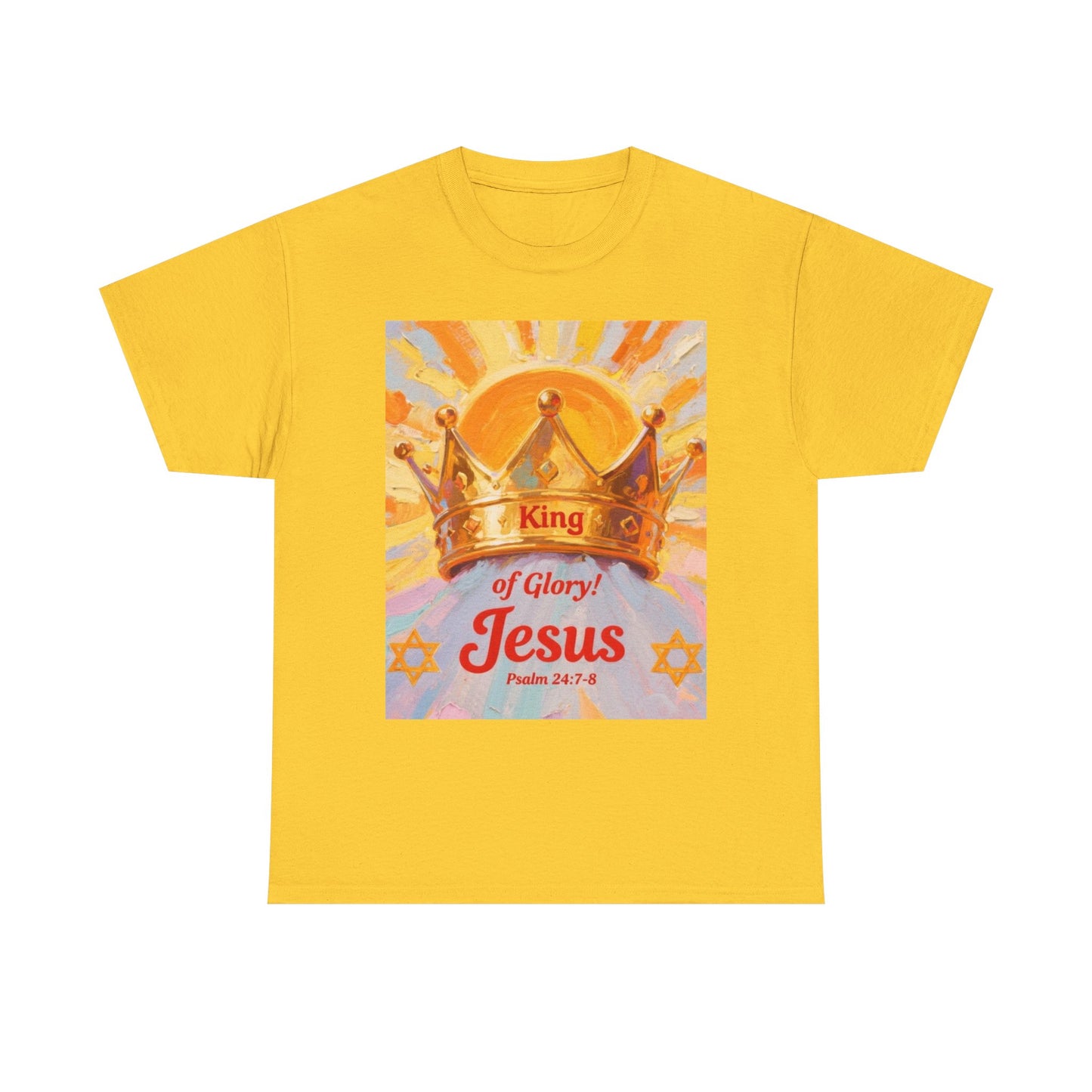 King of Glory Graphic Tee, Faith Based Shirt, Christian Apparel, Psalm 24:7-8 Tee